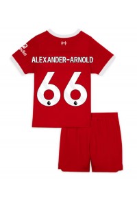 Liverpool Alexander-Arnold #66 Jalkapallovaatteet Lasten Kotipeliasu 2023-24 Lyhythihainen (+ Lyhyet housut)